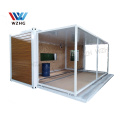 Portable temporary modular house modified folding 20ft expandable container home prefab houses